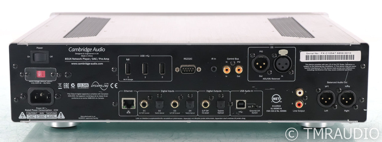 Cambridge Audio Azur 851N Network Player / DAC; Remote; Silver
