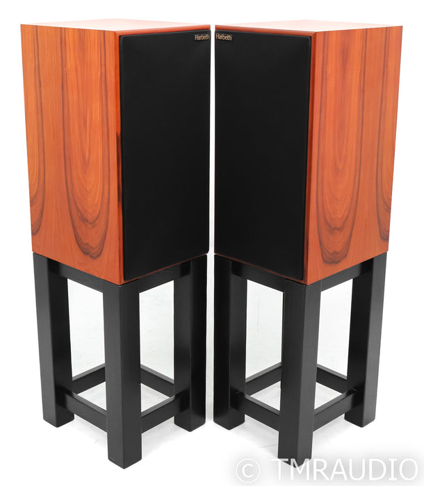 Harbeth HL Compact 7ES-3 Bookshelf Speakers; Rosewood Pair w/ Stands