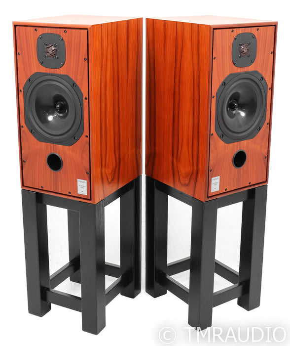 Harbeth HL Compact 7ES-3 Bookshelf Speakers; Rosewood Pair w/ Stands