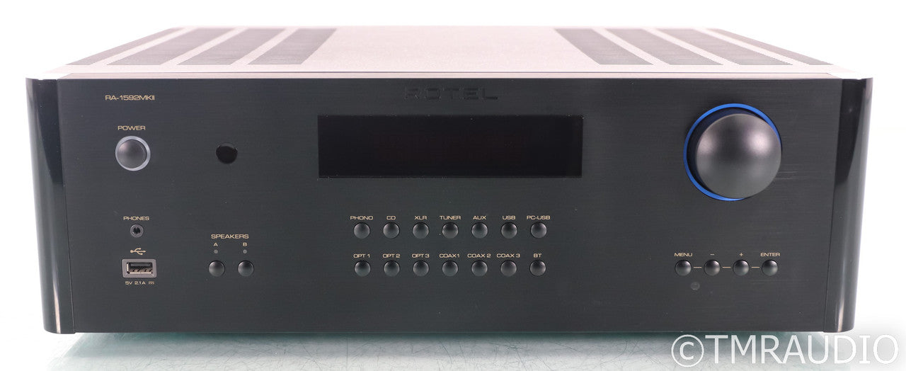 Rotel RA-1592MKII Stereo Integrated Amplifier; Mk2; Remote; MM Phono; Black