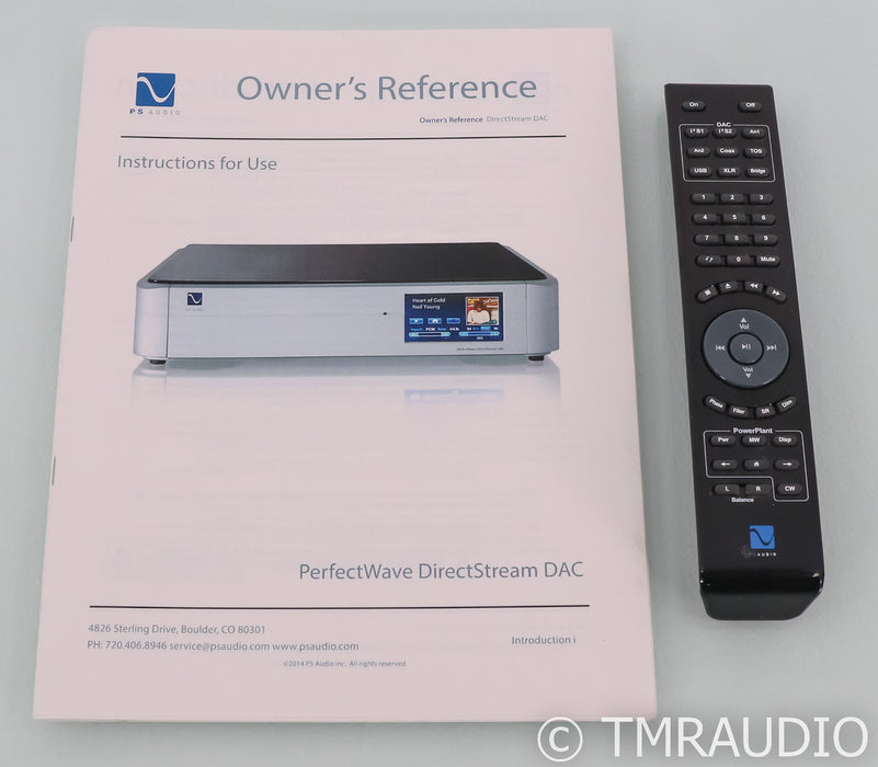 PS Audio DirectStream DAC; Remote; Black; D / A Converter (Used)