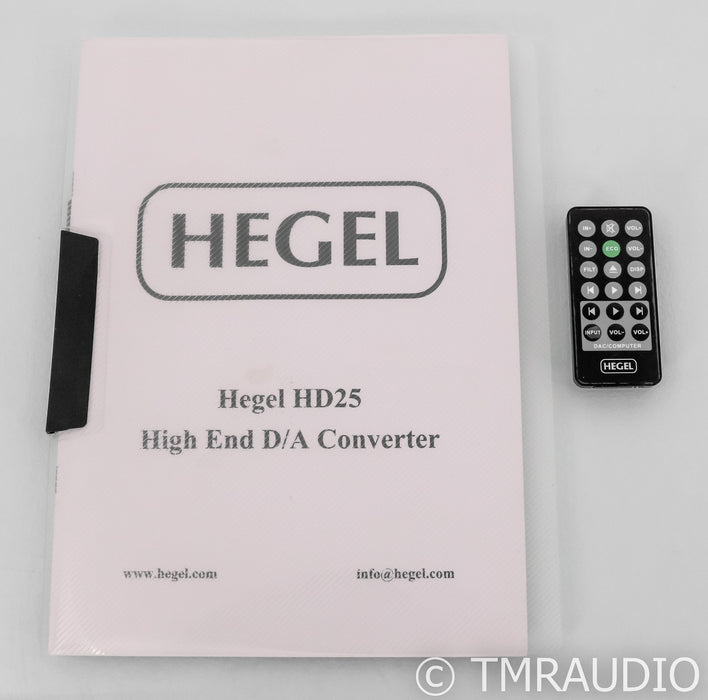 Hegel HD25 DAC; HD-25; D/A Converter; Remote