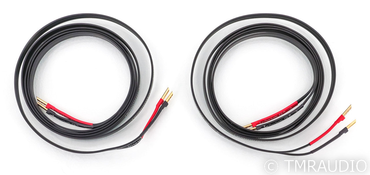Tellurium Q Black II Speaker Cables; 2.5m Pair; Black 2