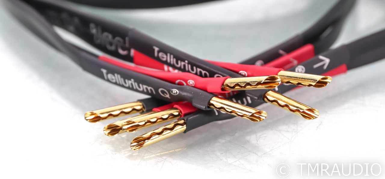Tellurium Q Black II Speaker Cables; 2.5m Pair; Black 2