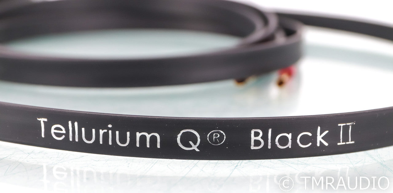 Tellurium Q Black II Speaker Cables; 2.5m Pair; Black 2