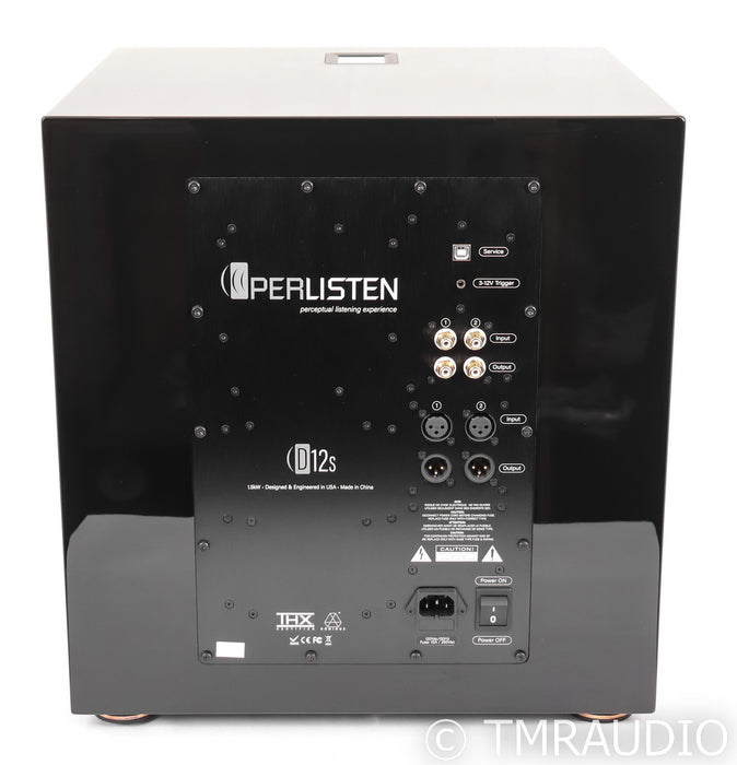 Perlisten D12s 12" Powered Subwoofer; D-12S; Black