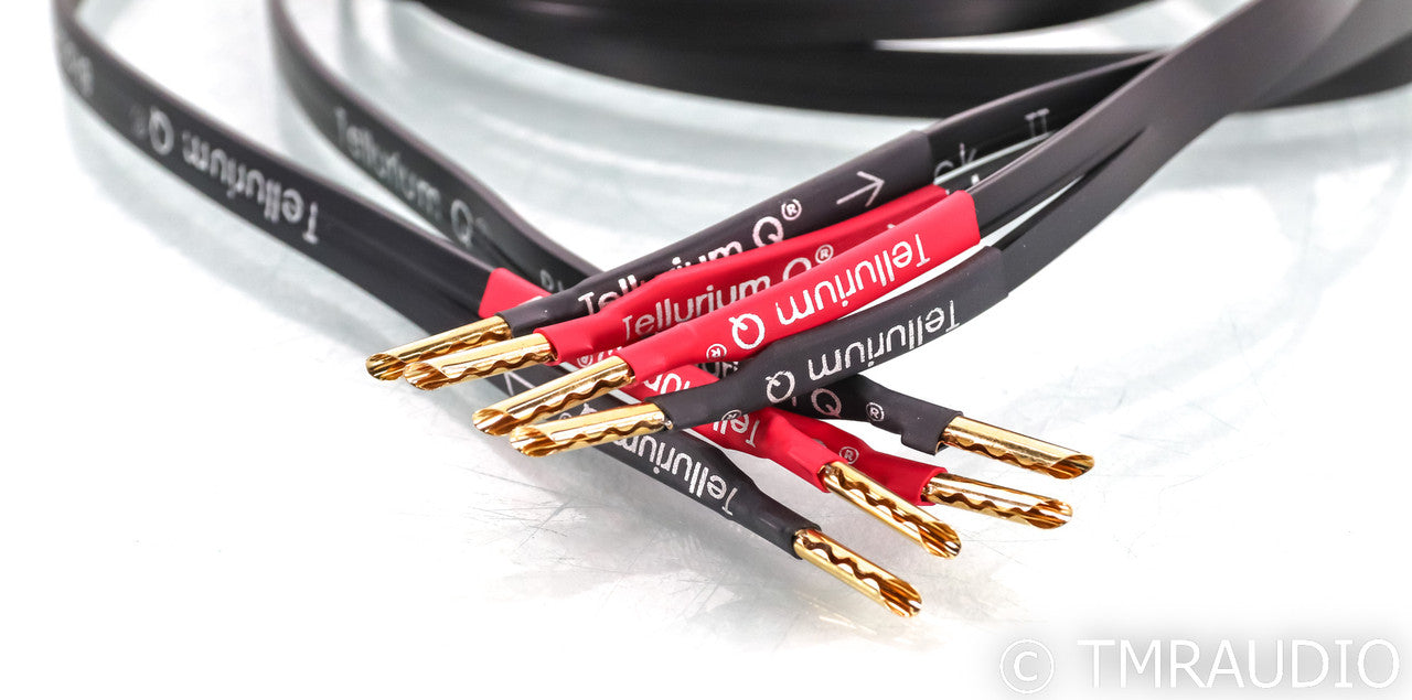 Tellurium Q Black II Speaker Cables; 1.5m Pair