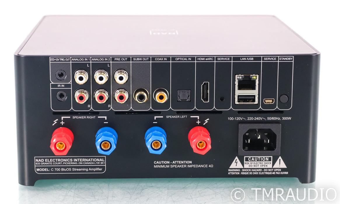 NAD C 700 BluOS Streaming Amplifier; C700 (Open Box)