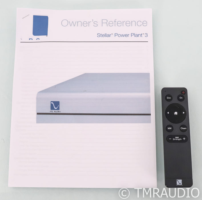 PS Audio Stellar PowerPlant 3 AC Power Line Regenerator; Remote; Silver (Used)