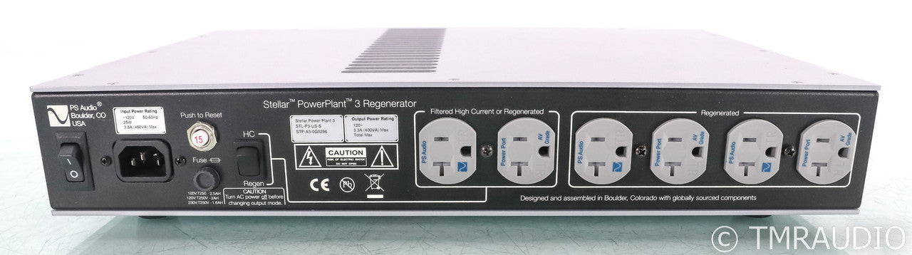 PS Audio Stellar PowerPlant 3 AC Power Line Regenerator; Remote; Silver (Used)