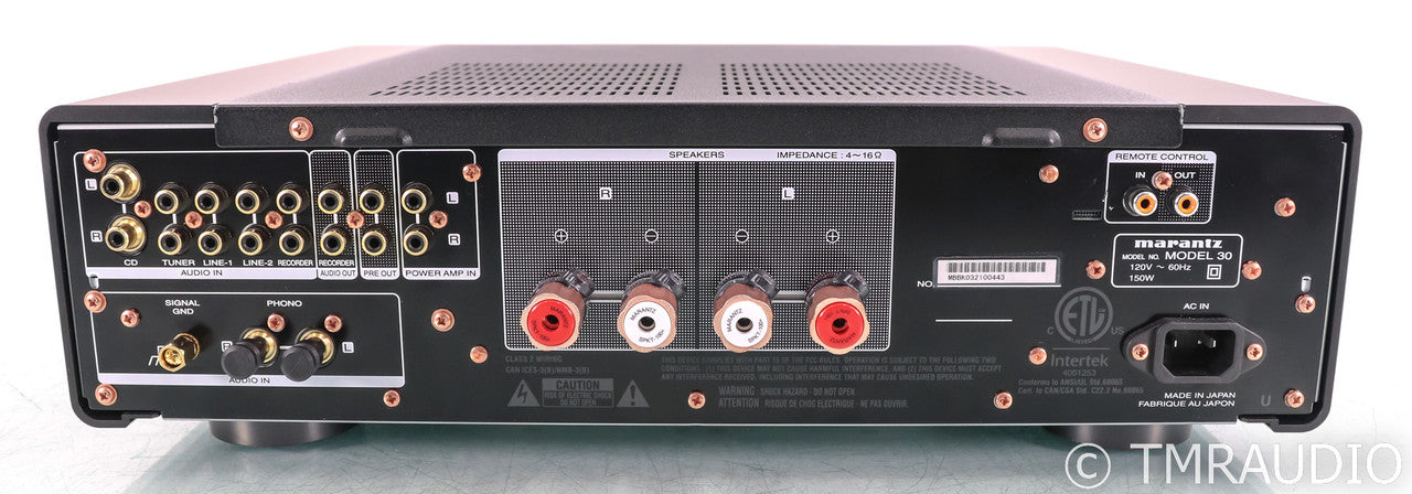 Marantz Model 30 Stereo Integrated Amplifier; Remote; Black; MM / MC Phono