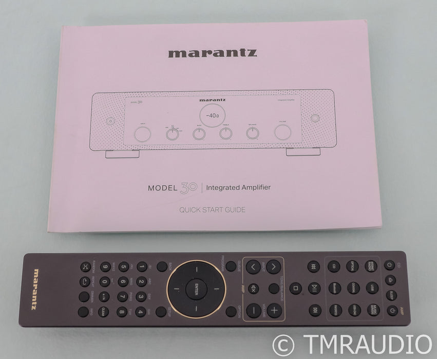 Marantz Model 30 Stereo Integrated Amplifier; Remote; Black; MM / MC Phono