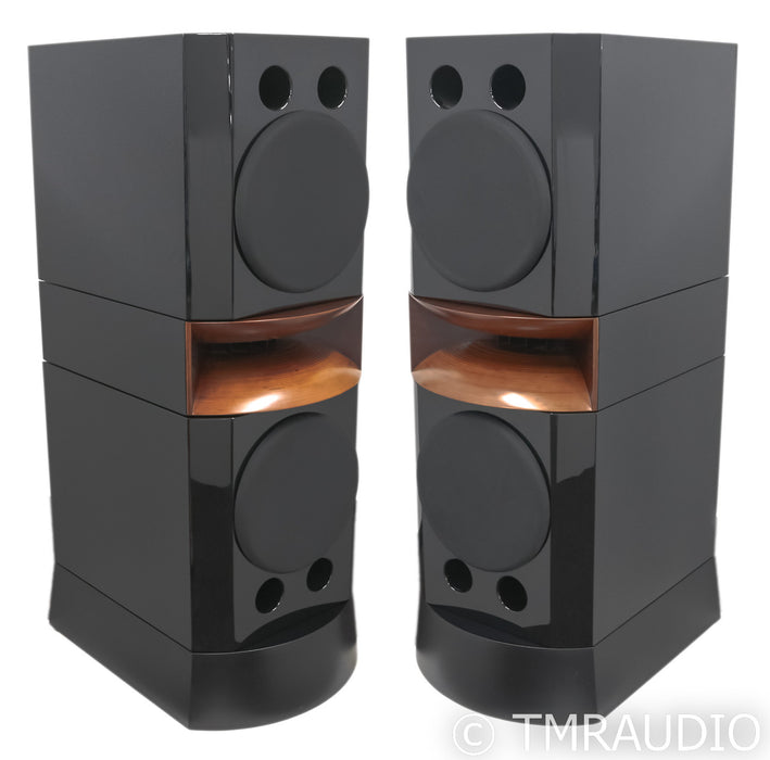 Usher D2 MK2 Floorstanding Speakers; D-2 MkII; Piano Black Pair (Mint)
