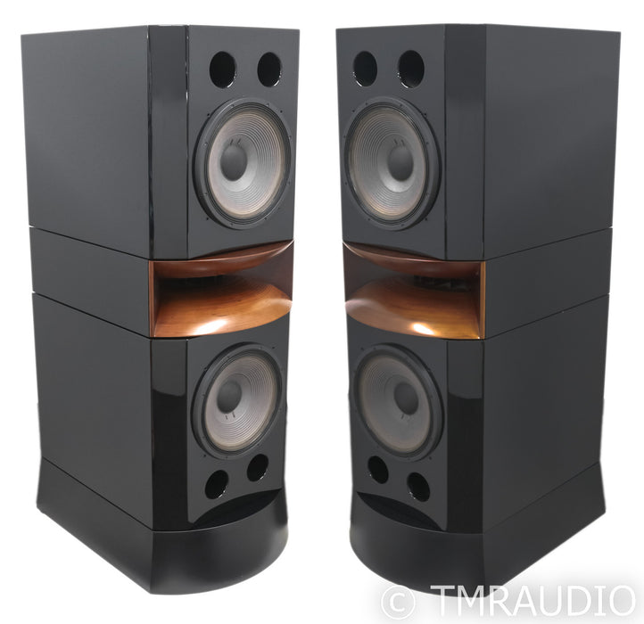 Usher D2 MK2 Floorstanding Speakers; D-2 MkII; Piano Black Pair (Mint)