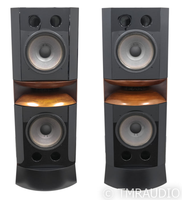 Usher D2 MK2 Floorstanding Speakers; D-2 MkII; Piano Black Pair (Mint)