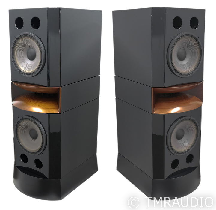Usher D2 MK2 Floorstanding Speakers; D-2 MkII; Piano Black Pair (Mint)