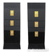 Usher D2 MK2 Floorstanding Speakers; D-2 MkII; Piano Black Pair (Mint)