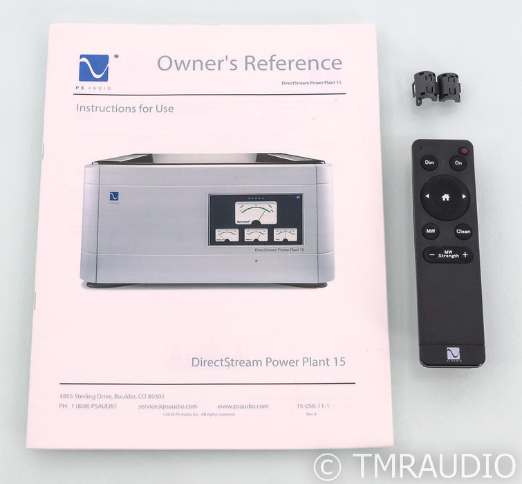 PS Audio DS PowerPlant 15 AC Power Line Regenerator; DirectStream; Silver (Used)