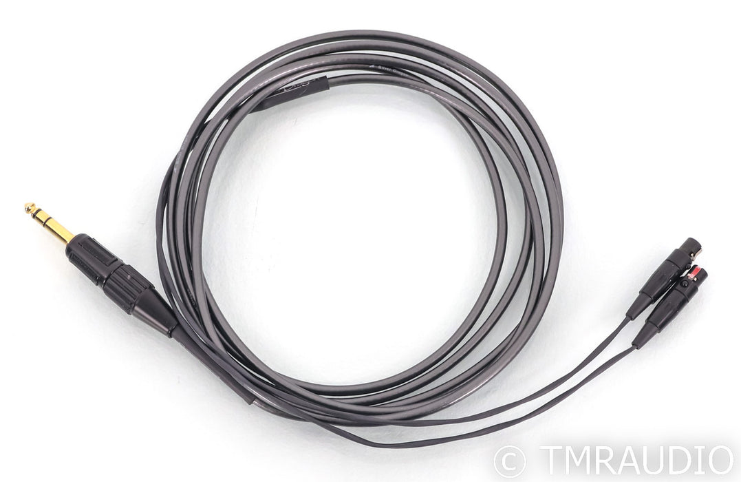 Moon Audio Silver Dragon V3 Headphone Cable; 10ft; 1/4" TRS: 4-pin mini XLR