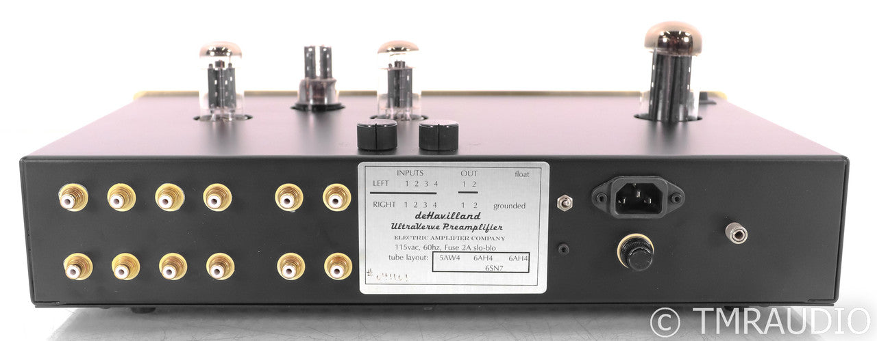 deHavilland UltraVerve Stereo Tube Preamplifier; Gold
