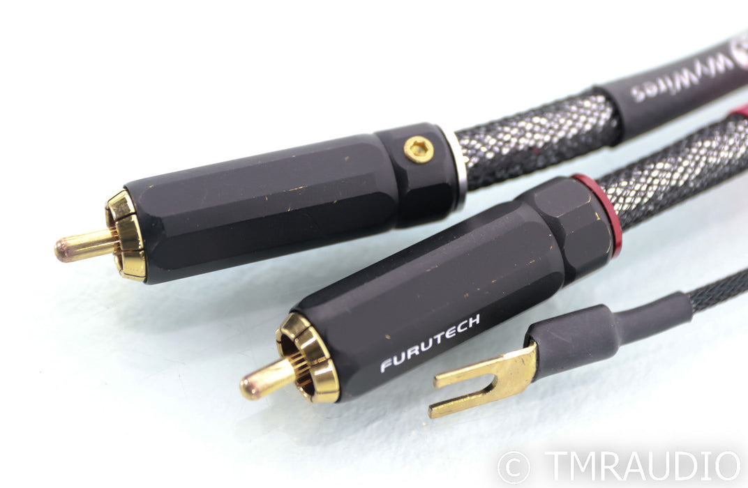 WyWires Diamond RCA Cables; 1m Pair Phono Interconnects