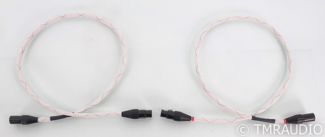WyWires Platinum Series XLR Cables; 1m Pair Balanced Interconnects
