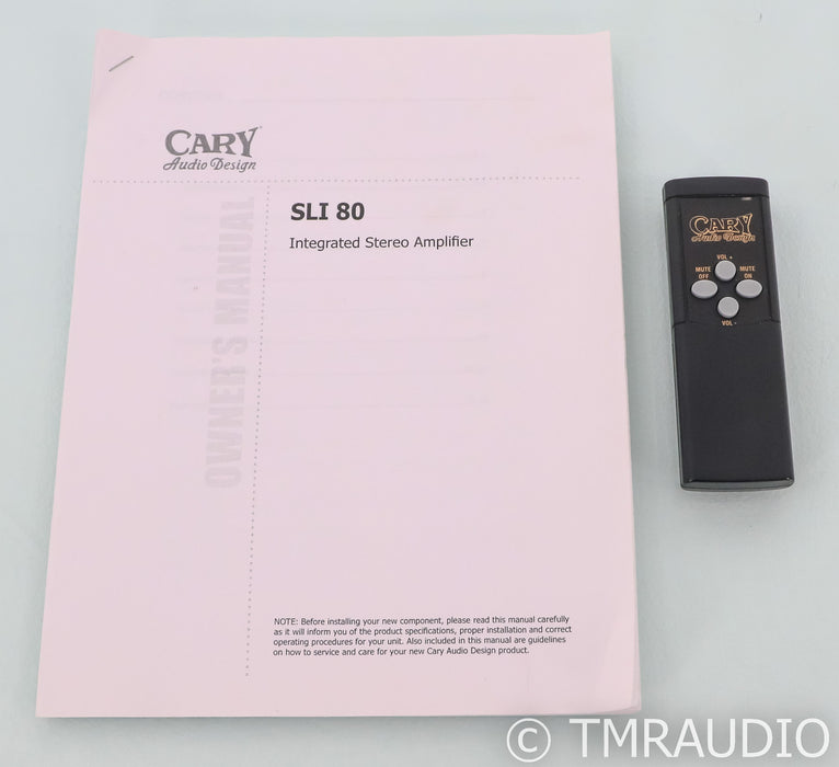 Cary Audio Design SLI-80 Signature Stereo Tube Integrated Amplifier; (Upgraded)