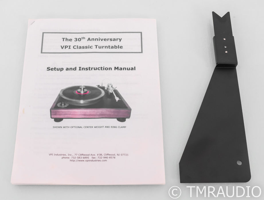 VPI Classic 1 Belt Drive Turntable; 30th Anniversary (No Cartridge)