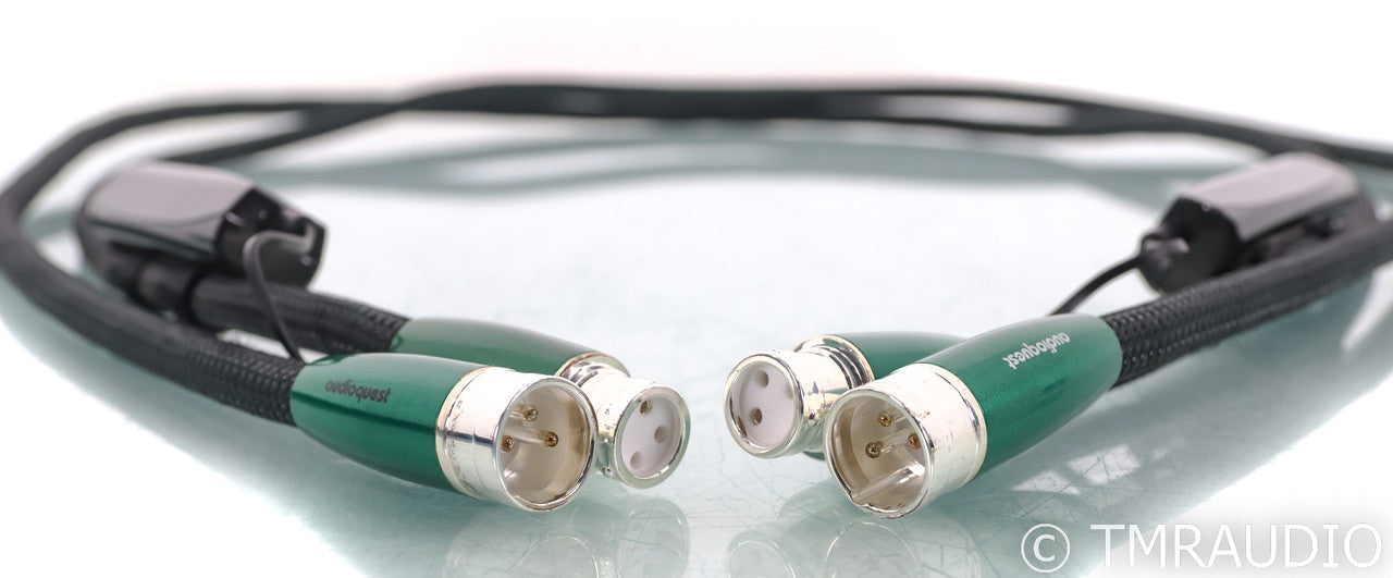 AudioQuest Earth XLR Cables; 1.5m Pair Balanced Interconnects; 72v DBS