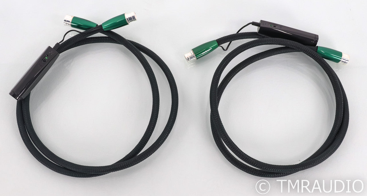 AudioQuest Earth XLR Cables; 1.5m Pair Balanced Interconnects; 72v DBS