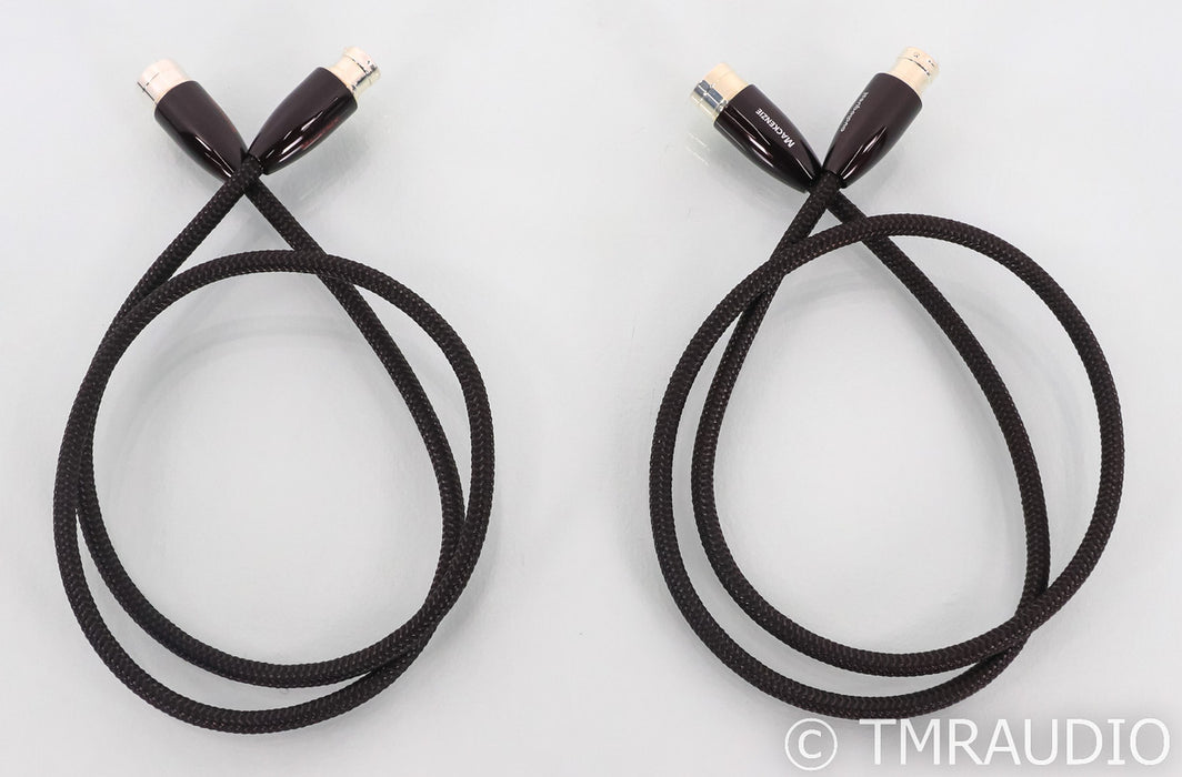 Audioquest Mackenzie XLR Cables; 1m Pair Balanced Interconnects