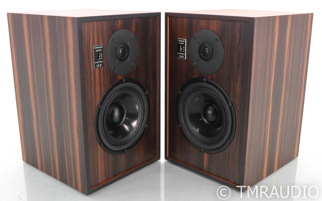 Chartwell LS6 Bookshelf Speakers; Zebra Wood Pair; LS-6 Monitor