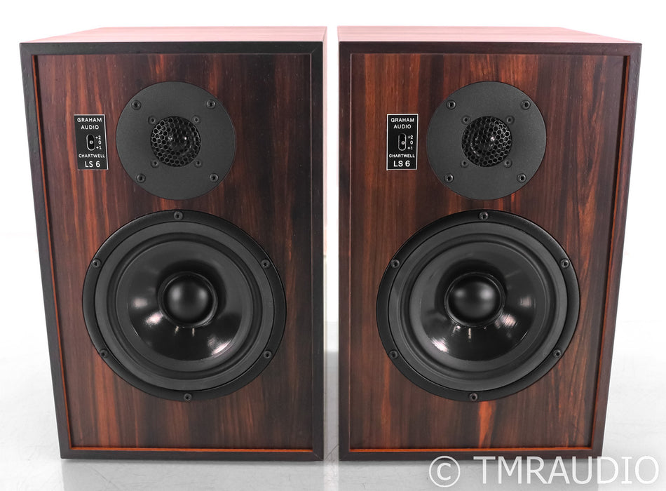 Chartwell LS6 Bookshelf Speakers; Zebra Wood Pair; LS-6 Monitor