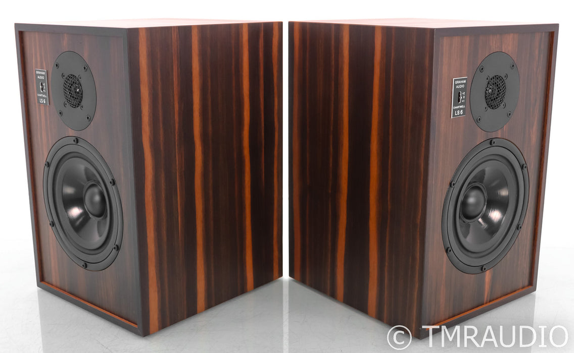 Chartwell LS6 Bookshelf Speakers; Zebra Wood Pair; LS-6 Monitor