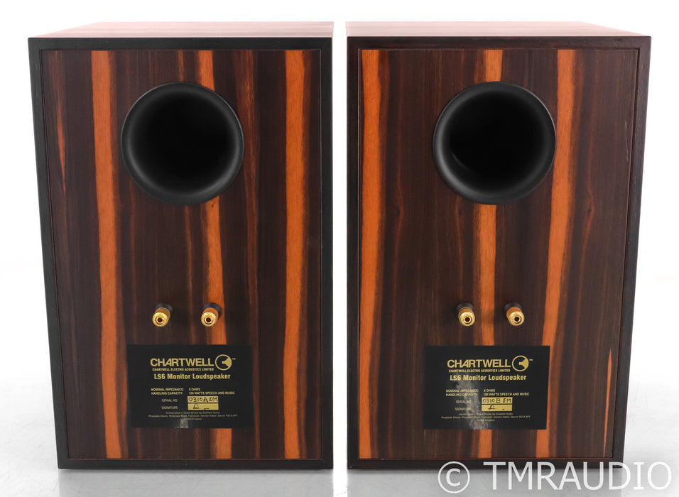 Chartwell LS6 Bookshelf Speakers; Zebra Wood Pair; LS-6 Monitor