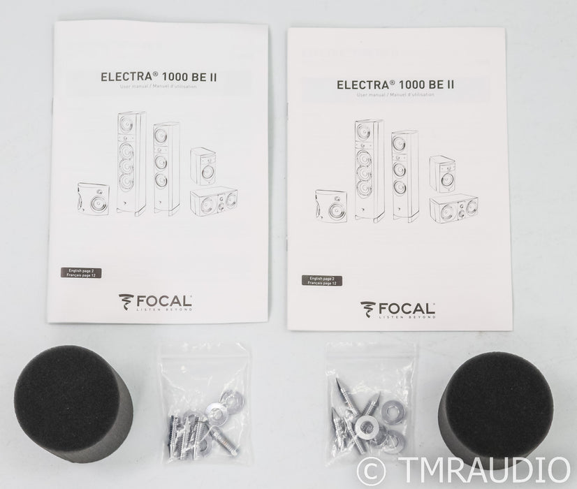 Focal Electra 1028 II Be Floorstanding Speakers; Ebene Pair; Beryllium