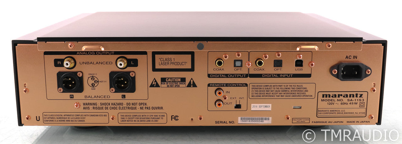 Marantz SA-11S3 CD /  SACD Player / DAC; Remote