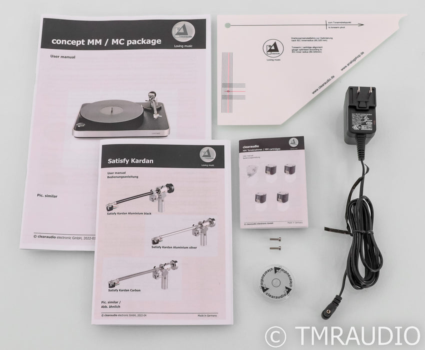 Clearaudio Concept Wood Turntable; V2 Moving Magnet Cartridge (Open Box)