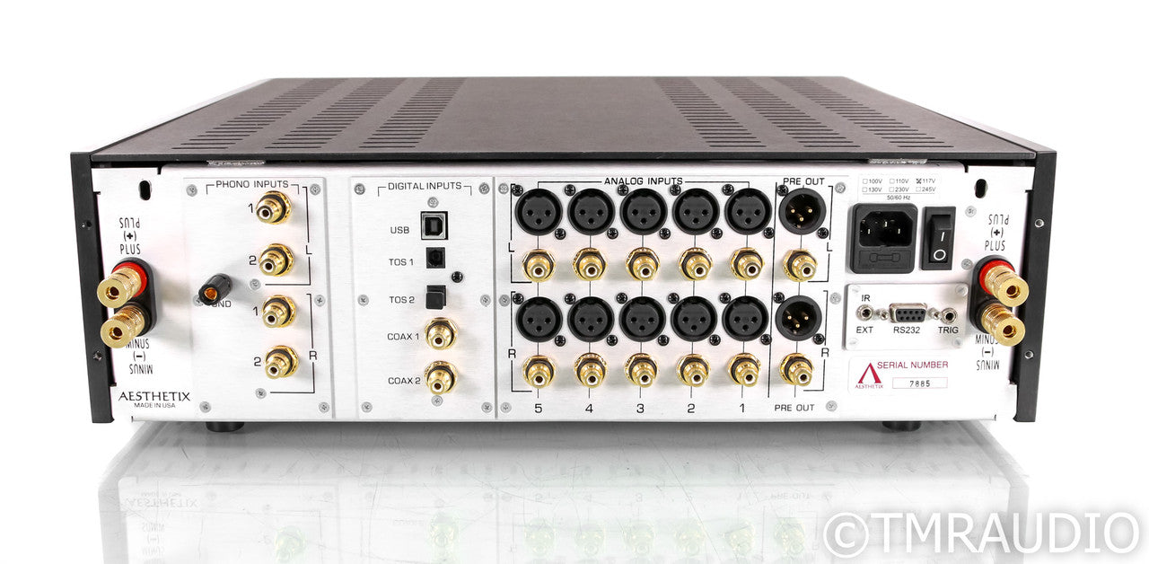 Aesthetix Mimas Stereo Tube Hybrid Integrated Amplifier; MM / MC Phono; Remote