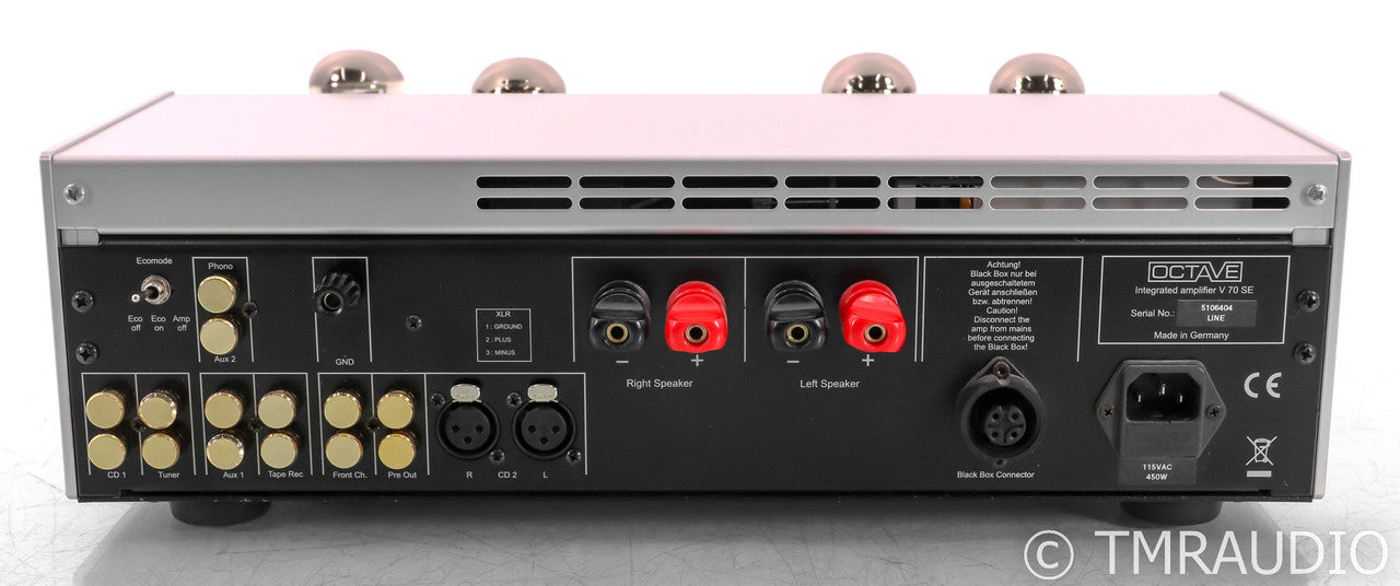 Octave Audio V 70 SE Stereo Tube Integrated Amplifier; V70; Black Box (No Remote)