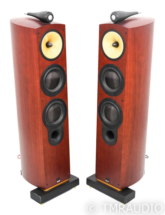B&W 804S Floorstanding Speakers; 804-S; Rosenut Pair; Sound Anchor Stands