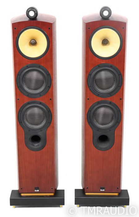 B&W 804S Floorstanding Speakers; 804-S; Rosenut Pair; Sound Anchor Stands