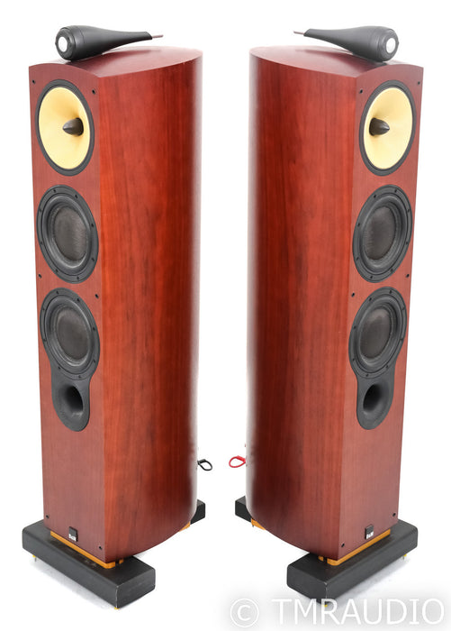 B&W 804S Floorstanding Speakers; 804-S; Rosenut Pair; Sound Anchor Stands