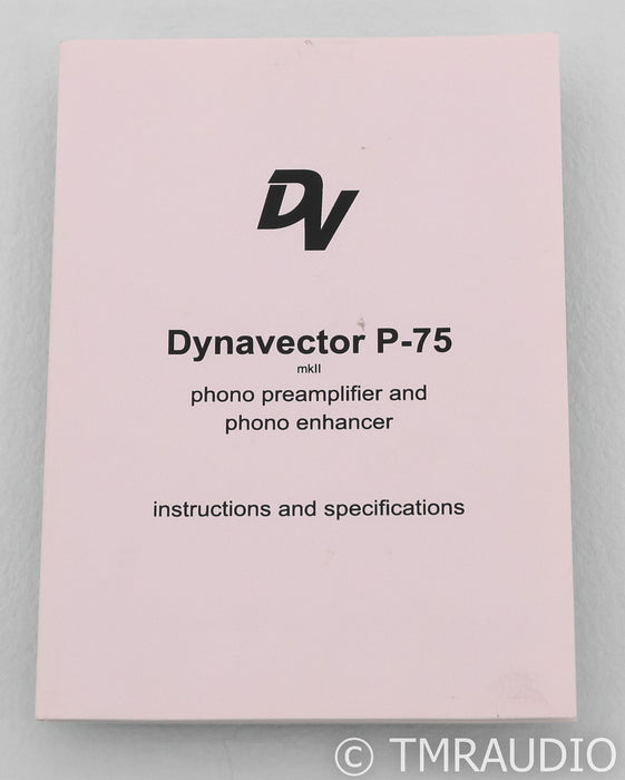Dynavector P-75 mkII MM / MC Phono Preamplifier