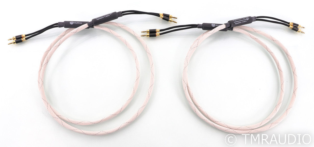 WyWires Platinum Speaker Cables; 8ft Pair