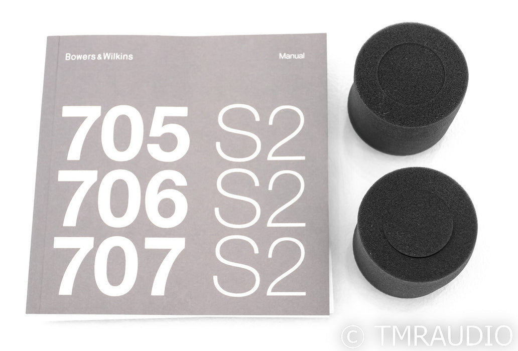B&W 705 Signature Bookshelf Speakers; Datuk Gloss Pair
