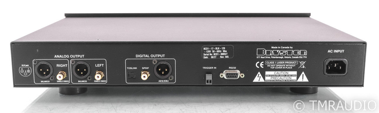Bryston BCD-1 CD Player; BCD1; Remote