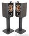 B&W Silver Signature Bookshelf Speakers; Pair w/ Stands; Crossovers