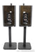 B&W Silver Signature Bookshelf Speakers; Pair w/ Stands; Crossovers