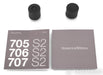 B&W 707 S2 Bookshelf Speakers; S-2; Piano Black Pair